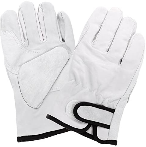 Tofficu Guantes Soldadura De Ignífugo Guantes Trabajo De Calor Ajustables Algodón Forro