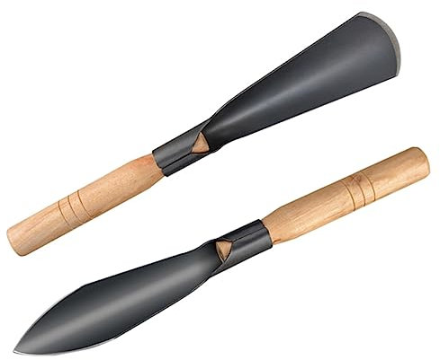 UPKOCH 2pezzi Cazzuola Da Manico in Legno Attrezzi Da Per Piantagione Vanghe Ergonomiche Per Dissodare Resistenti Per Trapiantare e Verdure