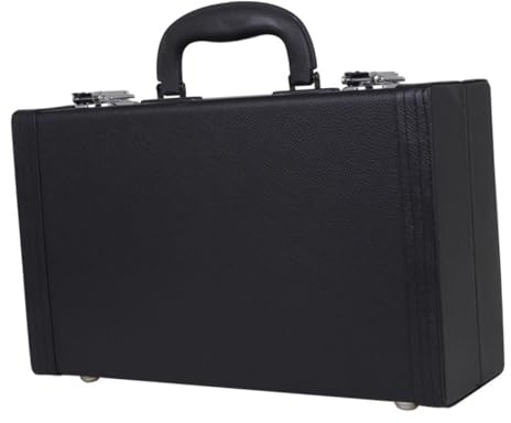 TOYANDONA Gepolsterte Klarinettenbox Aus Leder Mit Flauschigem Innenfutter Handlicher Tragetasche Für Klarinettenzubehör Staubschutz Durch Bodennägel