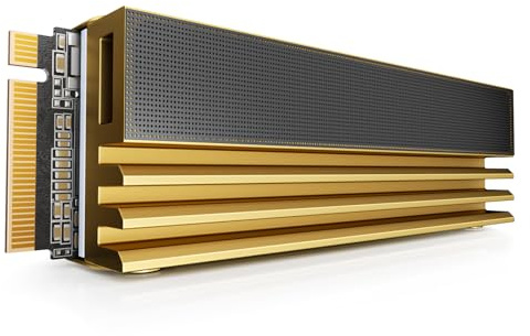 iDsonix SSD 2To, M.2 2280 PCIe Gen4 NVMe 2.0 SSD avec Dissipateur, Lecture 7400 Mo/s, écriture 6500 Mo/s, pour Jeux sur PC de Bureau et édition vidéo