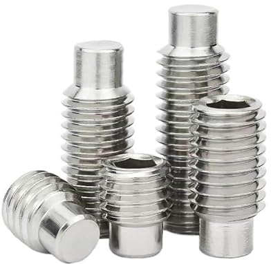 GIAYEU Tornillos prisioneros con Cabeza Hueca Hexagonal, 10 Piezas M12 304 de Acero Inoxidable con Extremo saliente, Tornillos sin Cabeza con Cabeza Hueca Hexagonal, Rosca métrica(M12*25)