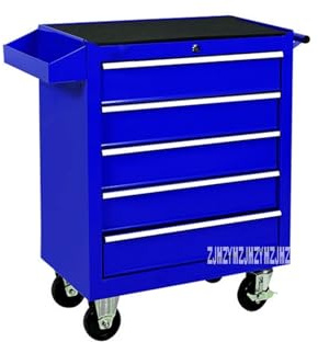 DA-25 Werkzeugkasten mit 5 Schun, Werkstattwagen, mobiler, multifunktionaler Auto-Reparatur- und Wartungs-Werkzeugschrank Für Heimwerker(F)