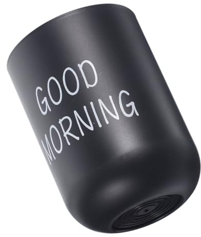 CLISPEED Vaso para Cepillos De Dientes Negro con Capacidad para Baño y Viajes Soporte Multifuncional para Cepillos Eléctricos y Maquinillas con Diseño Mate y Resistente