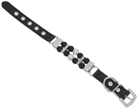 Milisten Perlenhalsband Für Hunde Und Katzen Aus Weichem Pu Leder Mit Kristall-Verzierungen Verstellbar Für Kleine Hündinnen Und Welpen Als Accessoire Für Hochzeiten Und Geburtstage