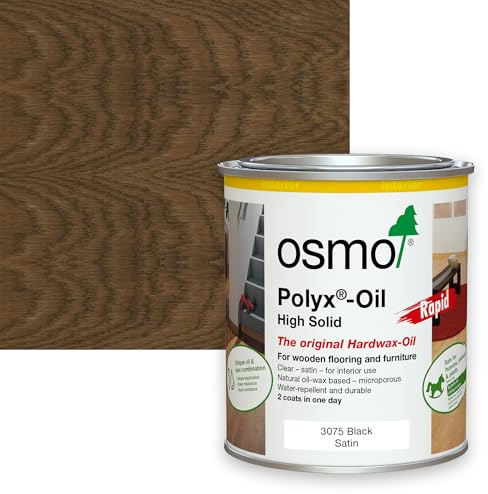 Osmo Original Polyx-Oil Rapid Tints Satin (3075 Black, 750ml)