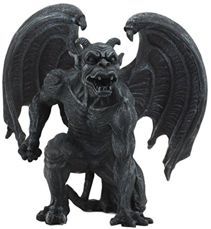 Ebros ailé Cornes Diable Gargouille 15,9 cm de Haut Notre Dame Evil Warden Gargouille Figurine