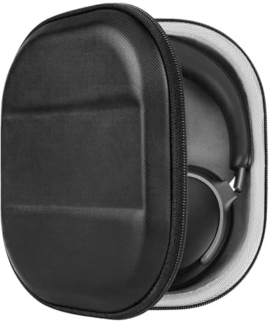 Geekria Shield Headphones Case Compatible with Bose QC Ultra II, QC Ultra/45/35/35 II, QCSE, Replacement Hard Shell Travel Carrying Bag with Cable Storage (Black)