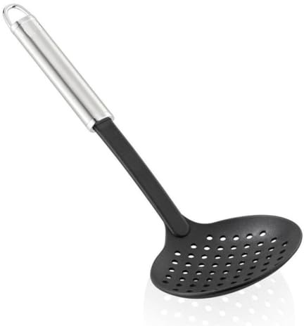 Trade Shop - SCHIUMAROLA NYLON PLASTICA ACCIAIO 11 X 6 X 33 CM IMPUGNATURA OVALE STRUMENTO CUCINA -