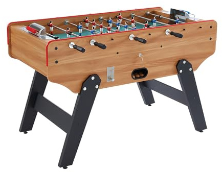 Vente-unique - FutbolÌn con Monedero Henry de MDF - Ancho 153 x Prof. 77.6 x Alt. 96 cm - Color Natural Claro