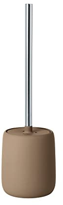 blomus WC-Bürste -SONO- | Farbe Tan | Aus Keramik, Silikon und Kunststoff; Für Bad und Gäste-WC; Ø 11 x H 39 cm
