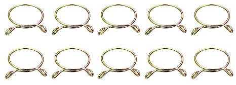 sourcing map 10 Stk. Schlauchschellen, 30mm ID für 28-28.5mm Benzinschlauch Schellen, 65Mn Stahl Kraftstoffleitung Rohrschellen für Luftschläuche Wasserschläuche Silikonschläuche