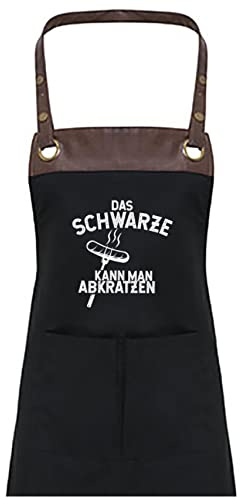 TASSENPALAST Premium Grill-Schürze mit Spruch personalisierbar mit Wunschnamen - Lustiger Spruch/Sprüche Grillschürze Lustig - Unisize