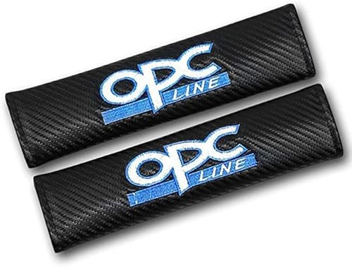 COPTRZ 2Stück Auto Gurtpolster Polsterung,für Opel OPC Line Weiches Bequem Langlebig Sicherheitsgurt Schulterpolster Atmungsaktive Auto Innere ZubehöR.