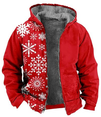 TIMELYE Strickjacke Atmungsaktiv Fleecejacke Herren Wolle Mantel Herren Lang Herbst Regenjacke Wasserdicht Atmungsaktiv Winddichte Gürtel Regenmantel Herren Wasserdicht Trenchcoat Herren(Rot,6XL)