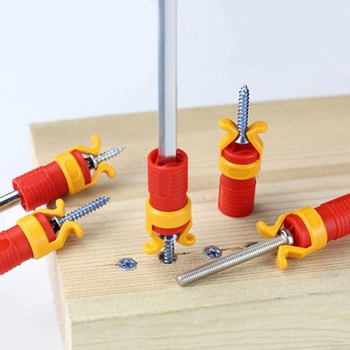 Screw Fixing Set, Screw Holder, Screw Gripper, Hand Screw Clamps, Plastic Screwdriver Bit Fixing Sleeve 40 * 15mm(5pcs)
