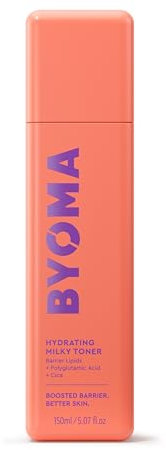BYOMA Hydrating Milky Toner (150ml) for Dry Skin, Ultra Hydrating Toner for Face - Soothes Skin, Locks in Moisture, Reduces Redness - Barrier Repair, Vegan