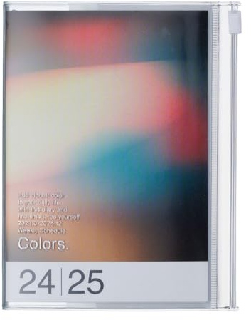 MARK'S 2024/2025 Taschenkalender A6 vertikal, Gradient, Black: Von September 2024 bis Dezember 2025