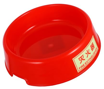 JECOMPRIS Base para puerta de extintor de plástico luminoso, 7,95 x 7,48 x 2,36 pulgadas, soporte estable antivuelco para extintores de 6 kg, seguridad contra incendios, fácil instalación