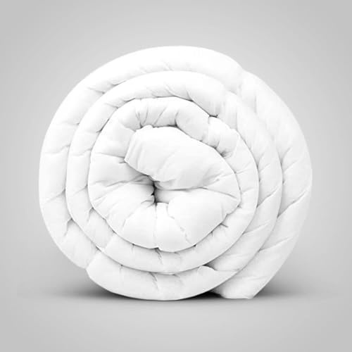 15 Tog Duvets - Heavy-Weight Extreme Warm White Quilts 100% Soft Silky Microfibre Feels Like Down Duvet Single Double King & Super King Size (King, 15 tog)