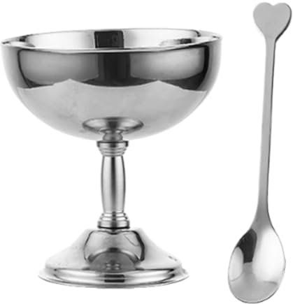 Fenteer Eisbecher, Snack Süßigkeitenbecher, hoher Boden, Eisbecher, Dessert-Servierbecher für Hochzeitsjubiläen, Restaurants, Kinderpartys, 160 Ml