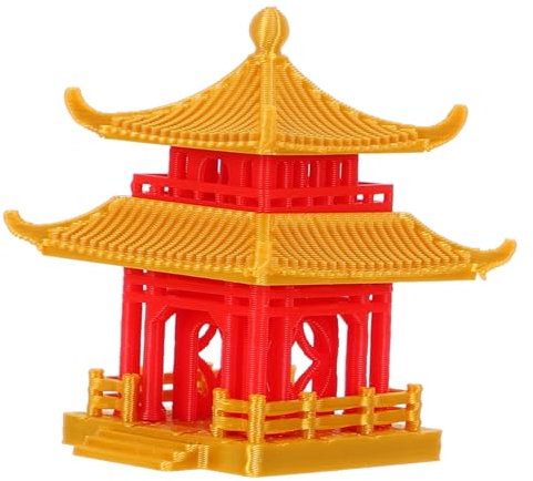 KONTONTY Mini Padiglione Decorativo per Bonsai Statua Miniaturizzata Decorazione Versatile per Spazi Esterni