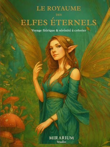 LE ROYAUME DES ELFES ETERNELS: À travers 42 illustrations à colorier, explorez forêts enchantées, jardins lumineux et royaumes elfes propices à la détente et à l’évasion.