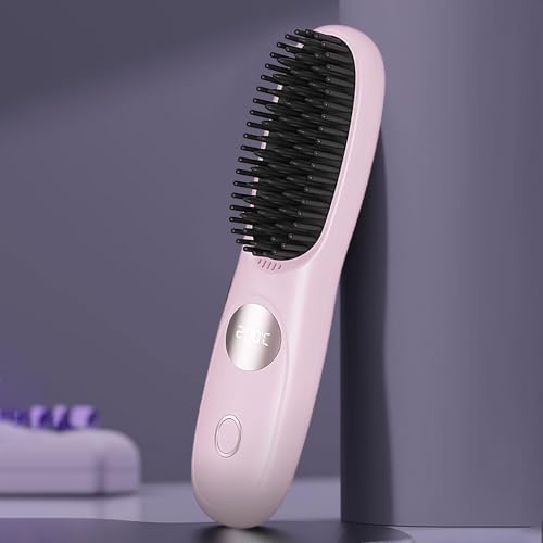 Spazzola Capelli Riscaldata, 3 Spazzole Calde Per Capelli Corti, Spazzola Lisciare Capellis Portatile Con USB Ricaricabile, Spazzole Capellis Riscaldate Senza Fili Pettine Lisciante, Per Lunghi