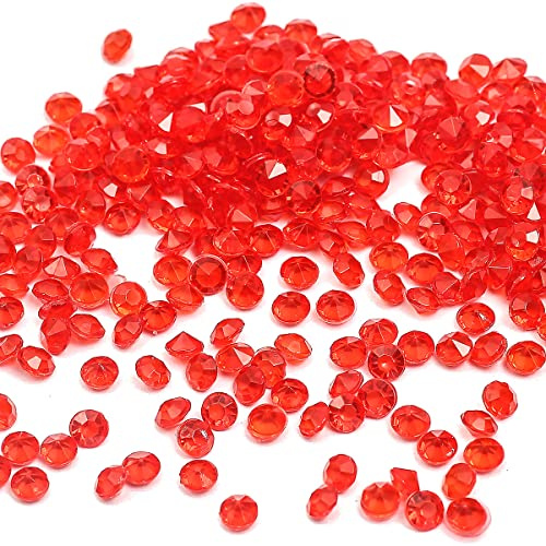 1000 pezzi di cristalli di diamante decorativi in acrilico da 4 mm, brillanti, decorazione da spargere, decorazione da tavolo, pietre decorative, cristalli, confetti, diamanti per decorazioni