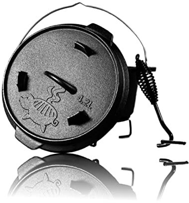 Cochon de barbecue Dutch Oven - Dimensions : 4,5 QT - Pieds : non