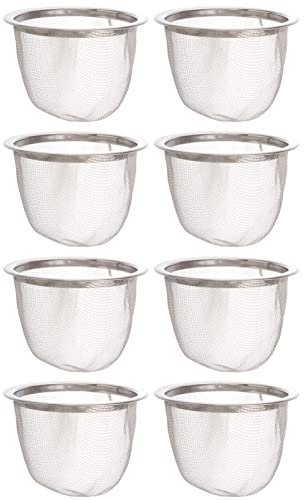 DOITOOL Remplacement De La Passoire à Théière: 8PCS Passoires Filtre Theiere 65mm à Théière En Acier Inoxydable Insèrent Un Infuseur à Thé Passoires à Thé En Vrac Pour Cafetière à Thé