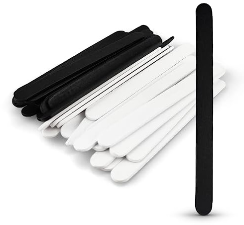 Netuno 40 varillas de madera plateadas y doradas 11,4 cm lisas para manualidades y decoración palos tipo helado