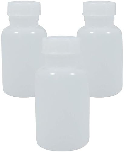 mikken 3 x Weithalsflasche 250 ml Laborflasche Chemikalienflasche aus LDPE Kunststoff made in germany