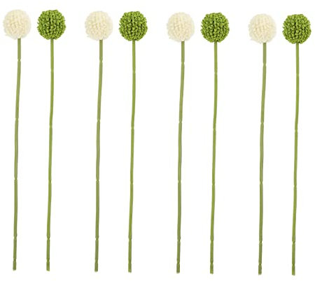 AOKWAWALIY Künstliche Kunstblumen, getrocknete Craspedia-Blumen, künstliche Knöpfe, Knöpfe, Blumen, DIY, Craspedia, Blumen, Begonie, Braut, selbstgemachter Kunststoff, 8 Stück