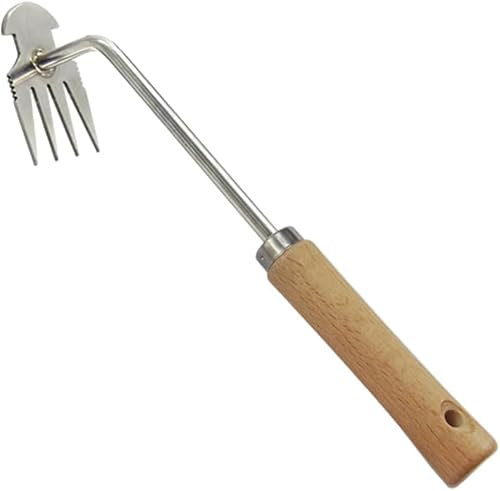 Angaekkot Unkrautstecher,Manueller Unkrautjäter,Unkraut Entferner Gerät für Effizientes Entfernen von Unkraut,Professioneller Gartengeräte,Fugenkratzer mit Stiel (B)