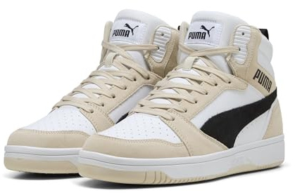 PUMA Unisex Rebound V6 SD Sneaker, Alpine Snow Black White, 46 EU