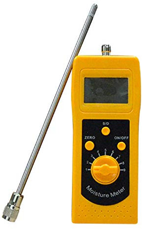 Humidimètre portable, Médecine professionnelle hygromètre avec des comprimés chinois et occidentaux numériques portables d'humidité contenu Test DM300M pour le bois, le bois de chauffage, le bois de c
