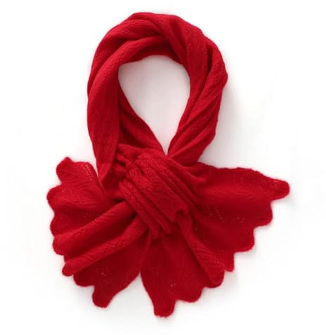 Warmer Kaschmirschal für Damen und Mädchen, rot, One size