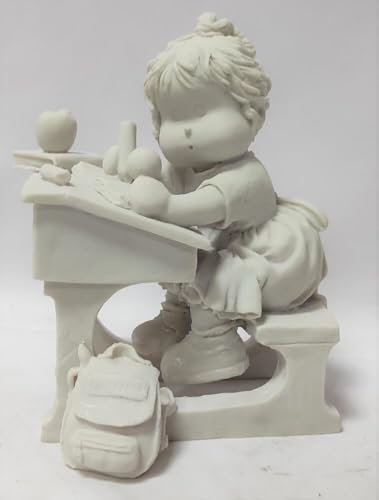 Arte Pesebre Figuras para Pintar Muñeca con pupitre, Figura para Pintar