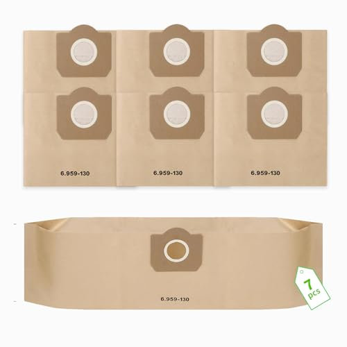 6 Sacchetti per Karcher WD3, Sacchi Filtro di per Kärcher MV3 WD3P A2204/2201/2604 Aspirapolvere Ricambi di Accessorio (6 PCS)