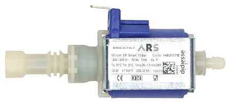 LORTECH ARS Pompa di ricambio per macchina da caffè Didiesse Frog, 53 Watt, 15 bar, modello CP Smart, made in Italy