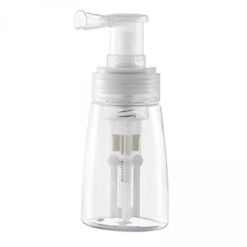 Generic 2x Bouteille de Pulvérisation de Poudre, Conteneur de Poudre Sèche Portable de 140ml, Souffleur de Poudre Vide pour Voyage, Maison, Salon de