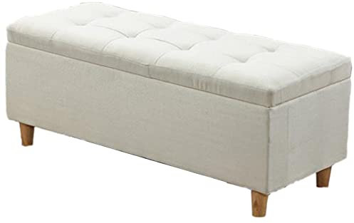Sgabello ottomano pieghevole per riporre coperte, scarpiere, panchina, fine letto, sgabello B140 x 40 x 40 cm