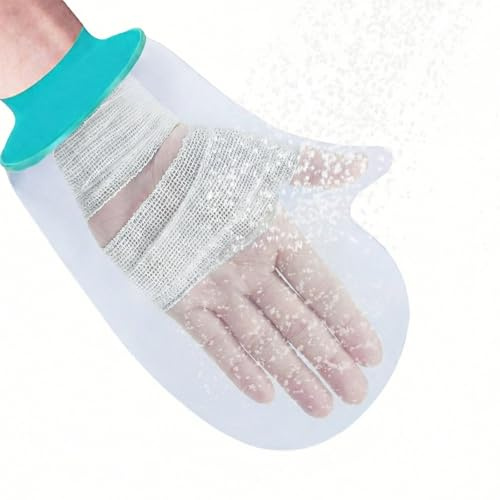 IGEAIIE Hand Cast Cover, Waterproof Cast Protector for Shower, Reusable Hand Cover for Bandages, Wrist & Finger Protection, Plaster Cast Bag for Wound Care, Surgery Recovery & Injury Protection