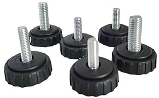 10 Pcs Black M4 Thumb Screws, M4 X 10mm Screw, Monitor Mount Screws Knurled Thumbscrews with Carbon Steel Thread, Mechanical Door Fastening Elements, Clamping Screws with Round Head