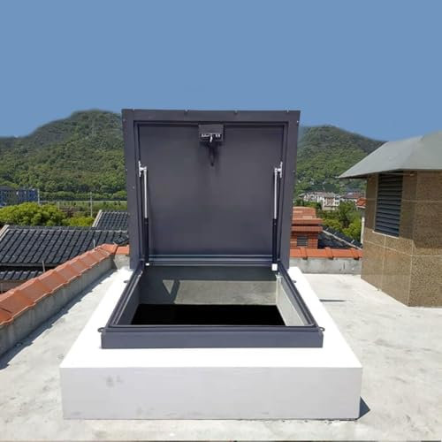 CFLNYC Toit de Trappe personnalisé Porte antivol en Acier Toit de Lucarne Toit de Lucarne Entretien du Toit de Trappe Installation de Trappe Fenêtre de Toit(33.46in)
