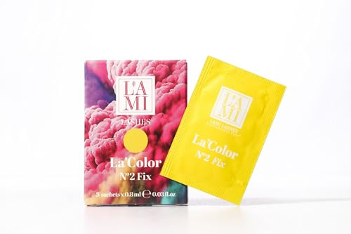 La'Color Fix N°2 ögonfrans- och ögonbrynslaminering, 3 påsar x 0,8 ml, professionellt set