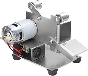 Adatto per KKMOON smerigliatrice multifunzionale Mini levigatrice a nastro elettrica Fai da te Lucidatura Rettificatrice Taglierina Affilatrice per bordi Kit per affilatura coltelli (Tipo 1-senza sp