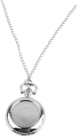 FOMIYES Taschenuhr mit Kette Herren Vintage Retro Taschenuhr aus Legierung mit Präzisem Quarzwerk Modische Halskette für Alltag und Shopping