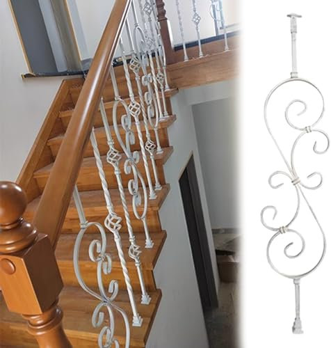 RKJDMSWJ Colonnine per Scale a chiocciola in Metallo con Viti e Supporti, Facili da installare, Ideali per ingressi di uffici e Case coloniche, Disponibili in Confezioni da 1/3/5/10. Parti