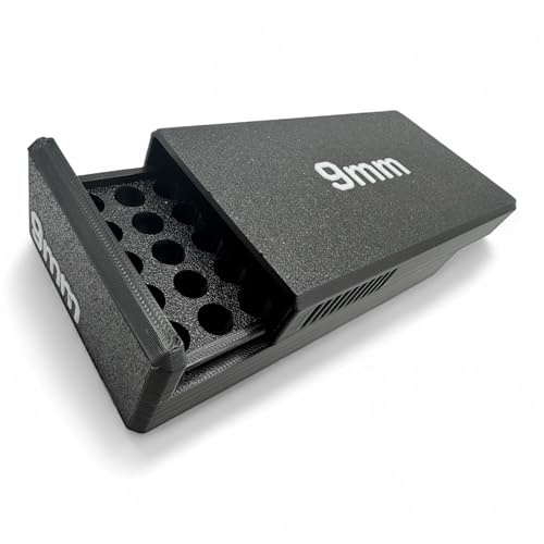 Filamelt Munitionsbox/Ammo Box 9x19mm para/Luger – Patronenbox für 50 Schuss, Made in Germany Kaliberangabe (Standard)